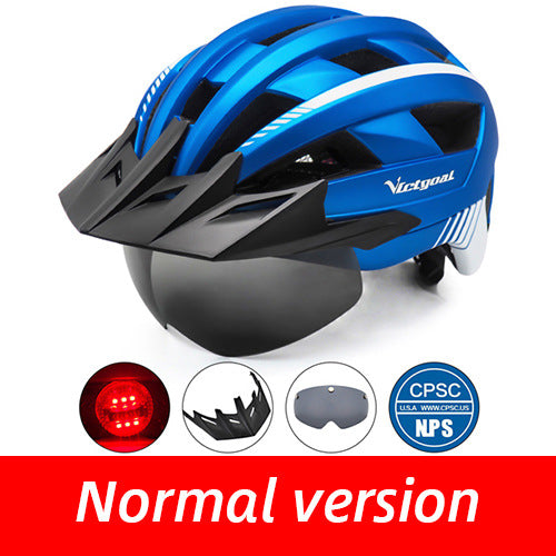 Driving helmet LED USB rechargeable bicycle helmet - Blue Force Sports