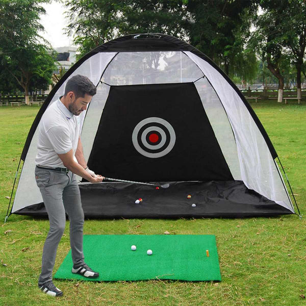 Golf Practice Net Tent Golf Hitting Cage Garden Grassland Practice Tent Golf Training Equipment Mesh Outdoor - Blue Force Sports