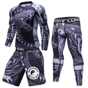 Perspiration quick-drying long-sleeved clothes - Blue Force Sports