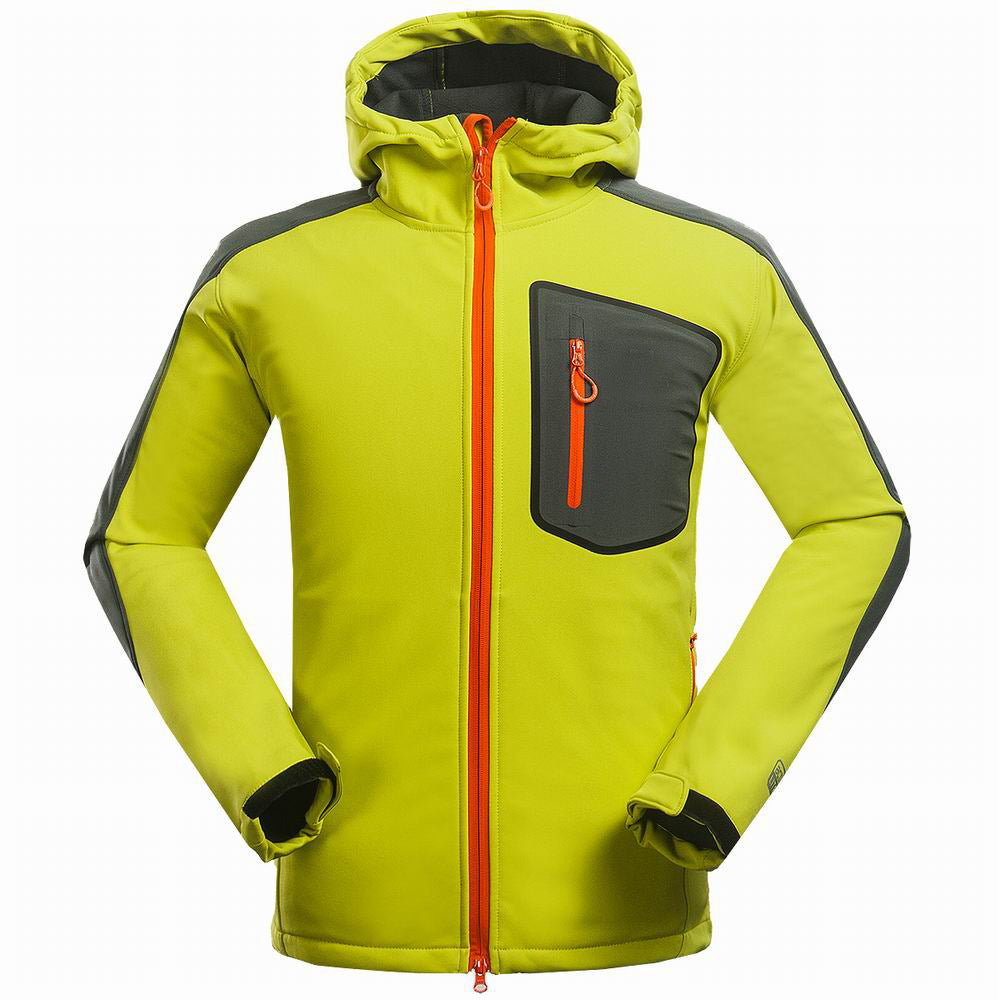 New Men's Outdoor Mountaineering And Leisure Sports Clothing Complex Soft Shell Jacket Jacket Jacket Jacket - Blue Force Sports