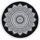 Round Printed Bath Towel Beach Towel Yoga Mat - Blue Force Sports