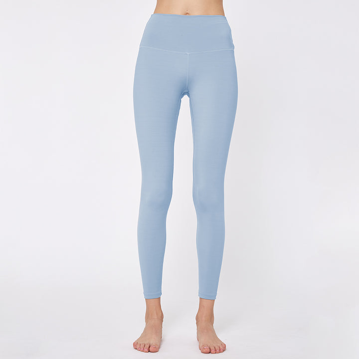 Women's Double Sided Nylon Nude Yoga Pants - Blue Force Sports