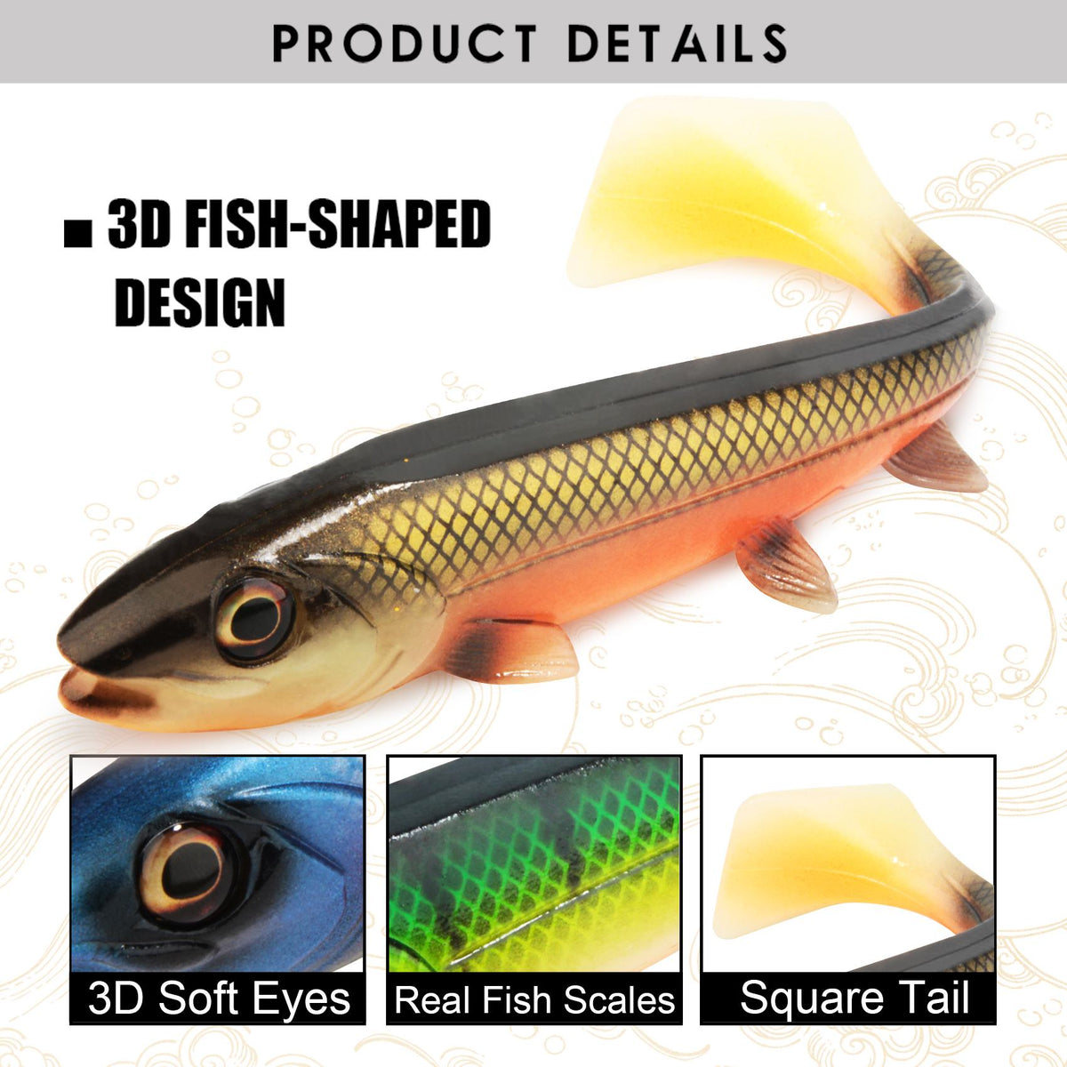Big Shad Angelköder 14cm &amp; 18cm Swimbait Softbait für Hecht, Barsch und Zander