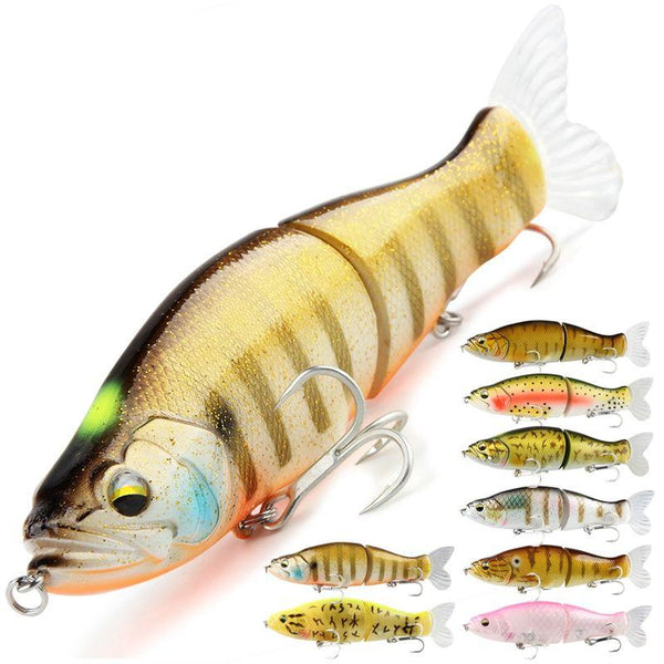 Cebo duro articulado Swimbait Wobbler que se hunde