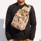 Hot Style Canvas Riding Pack Camouflage Field Sports Small Chest Bag Single Shoulder Oblique Cross Outdoor Tactical Package. - Blue Force Sports