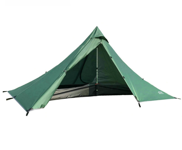 Portable camping pyramid tent single outdoor equipment camping supplies - Blue Force Sports