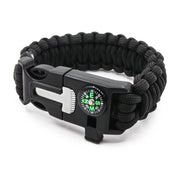 Emergency Paracord Bracelets, Survival Bracelet With Embedded Compass Whistle Survival Fire Starter Scraper Accessories, Suit For Hiking, Camping, Fishing And Hunting - Blue Force Sports