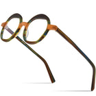 Color Blocking Plate Eyeglass Frame - Blue Force Sports
