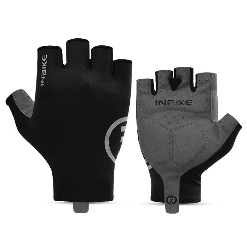 Stoßfeste Fahrradhandschuhe mit Gelpolster und Halbfinger