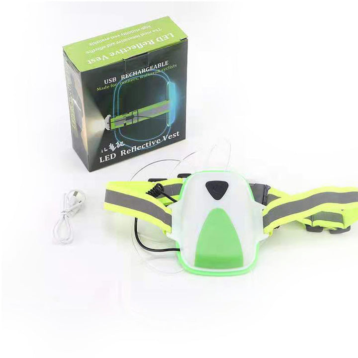 Outdoor Sports Lights USB Charging Detachable Reflective Vest - Blue Force Sports