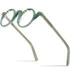 Fashion Retro Round Myopia Frame - Blue Force Sports