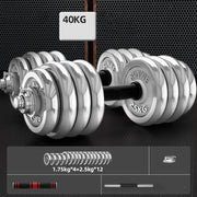 Men's Home Electroplating Pure Iron Barbell Set - Blue Force Sports