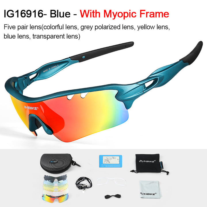 INBIKE Polarized Cycling Glasses - Blue Force Sports