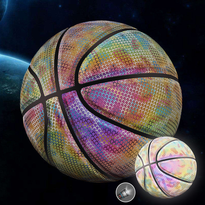 Glowing fluorescent basketball - Blue Force Sports