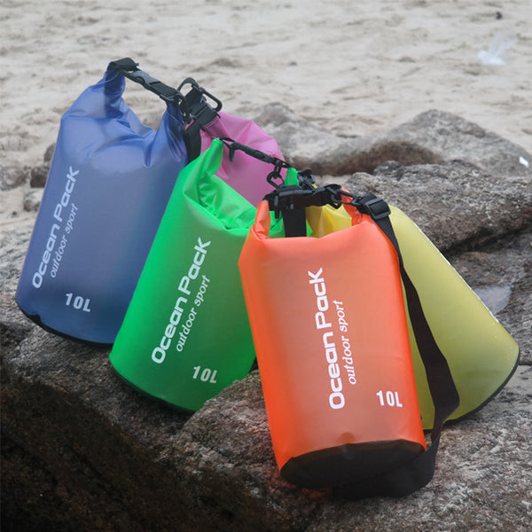 Spot beach bag anti water bucket bag PVC waterproofing bag drifting waterproof bag swimming bag outdoor sports bag - Blue Force Sports