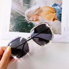 Personality trend diamond retro sunglasses - Blue Force Sports