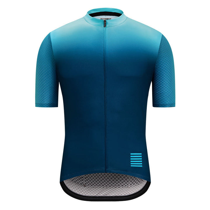 Classic Bicycle Summer New Short-sleeved Cycling Jersey - Blue Force Sports