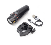New Bicycle Light USB Rechargeable Headlight Tail Light - Blue Force Sports
