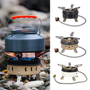 Portable Windproof Camping Cookout Gas Stove Holder Set - Blue Force Sports