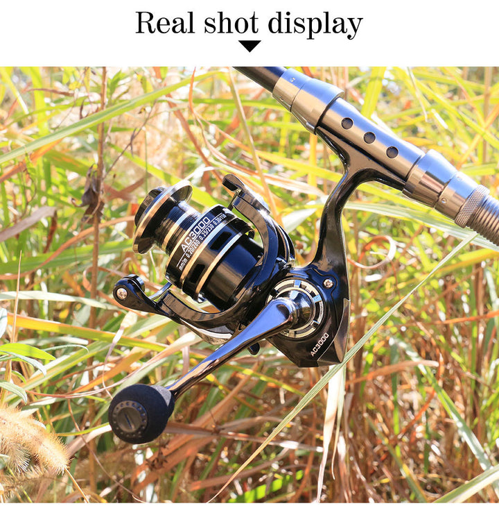 Fishing Wheel Metal Fishing Reel Bait Telescopic Fishing Rod Wheel - Blue Force Sports
