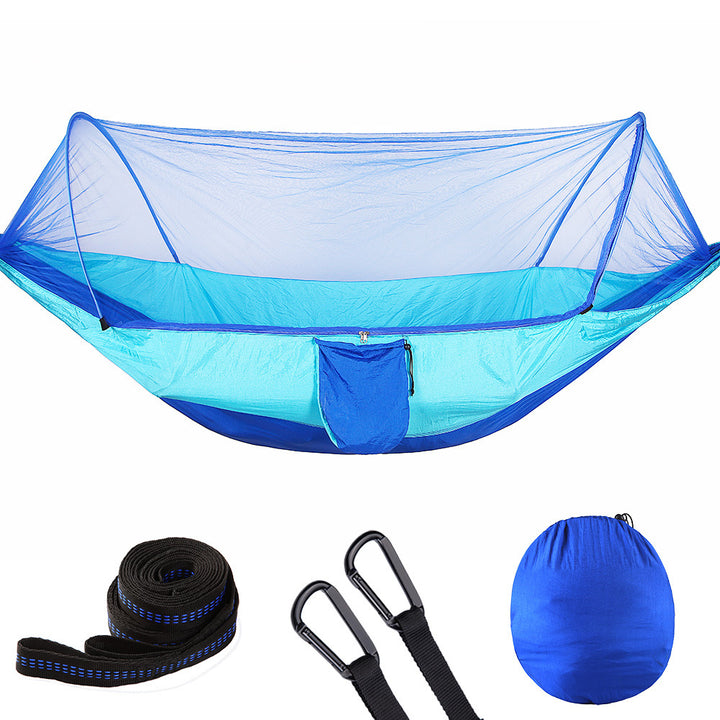 Fully Automatic Quick Opening Hammock With Mosquito Net - Blue Force Sports