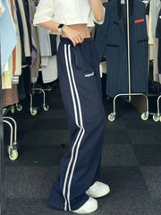 Vintage Striped Hip-hop Casual Pants - Blue Force Sports
