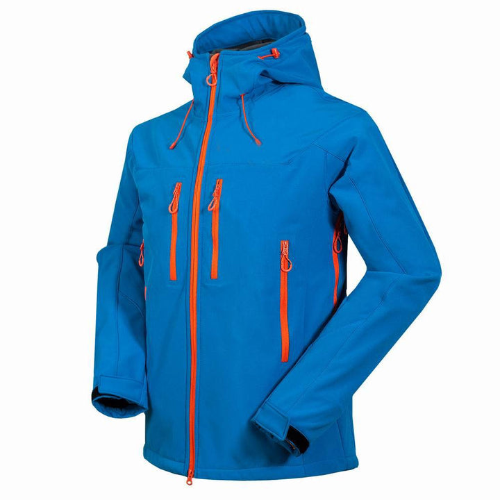 1652 new men outdoor mountaineering camping leisure sports complex soft shell jacket jacket wholesale price sales - Blue Force Sports