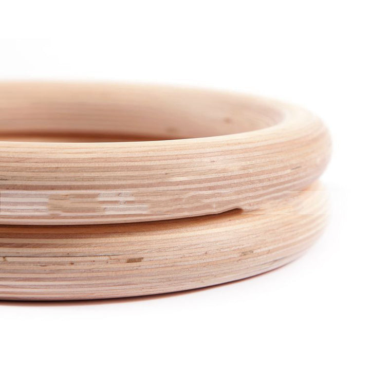 Gymnastic wooden rings for sports competitions Adult pull-ups Birch rings - Blue Force Sports