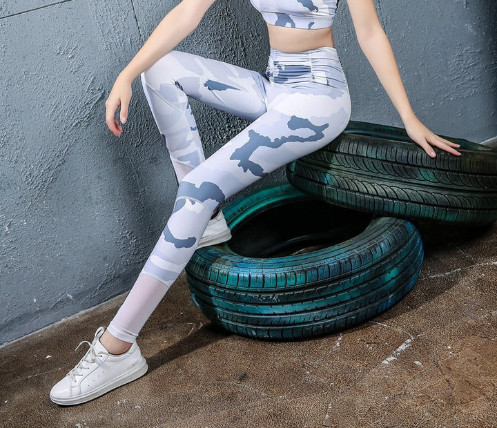 New printed yoga pants women - Blue Force Sports