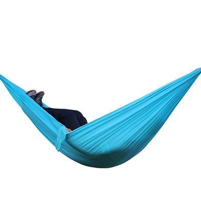 Backpacking Hammock - Portable Nylon Parachute Outdoor Double Hammock - Blue Force Sports