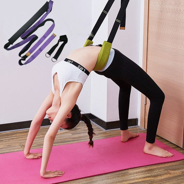 Yoga Strap Exercise Gym Belt - Blue Force Sports