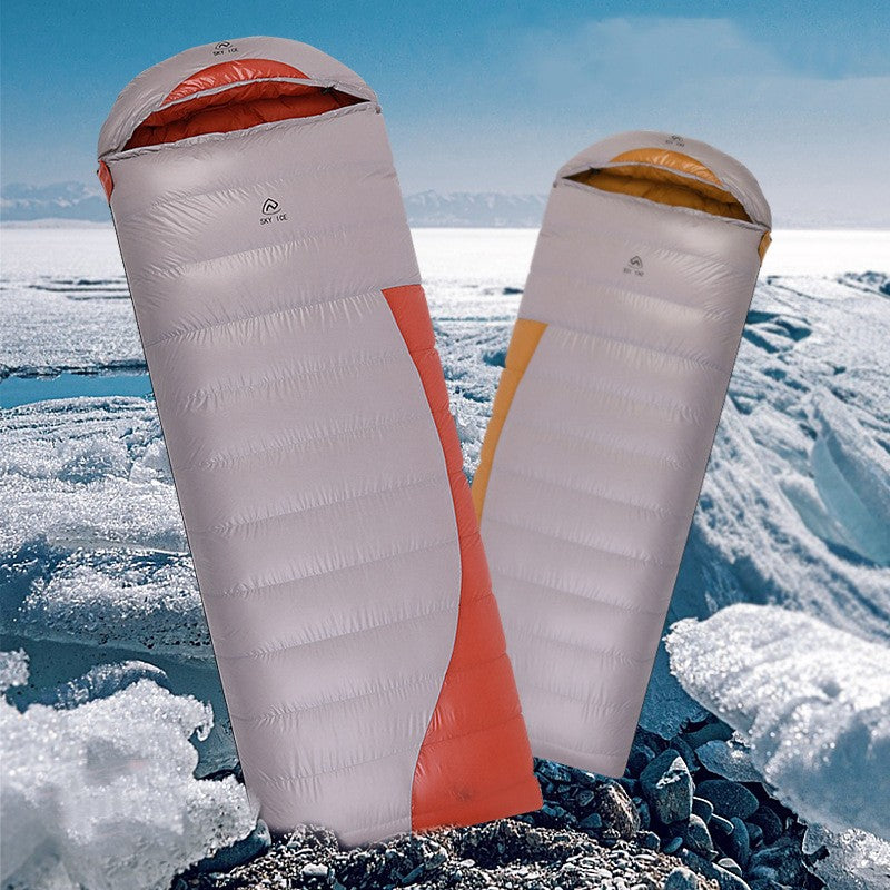 Outdoor Camping Envelope Down Sleeping Bag - Blue Force Sports