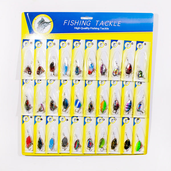 30 Bait Hook Fishing Lures for Fishing - Blue Force Sports