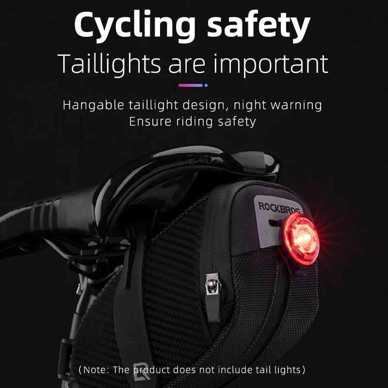 Wasserdichte Fahrradhecktasche mit Reflektorstreifen und erweiterbarem Fassungsvermögen