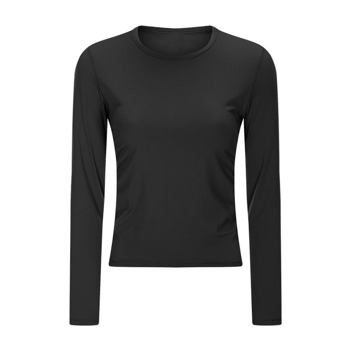 Women's stretch round neck sports t-shirt top - Blue Force Sports