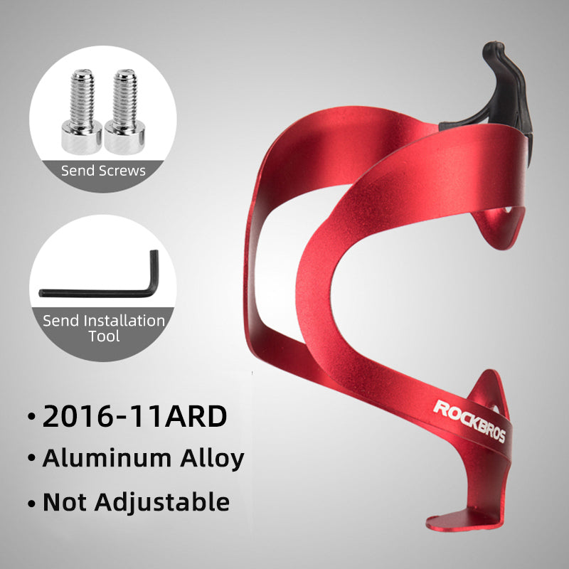 Portabotellas de aluminio ultraligero y ajustable para bicicleta
