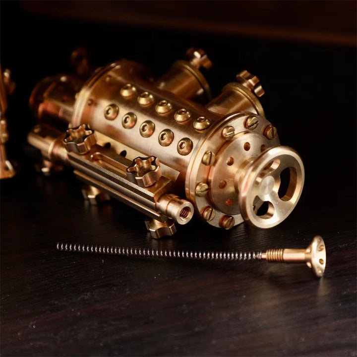 All Copper Handmade Mechanical Punk Kerosene Lighter Trench Machine - Blue Force Sports