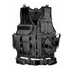 Tactical Vest Military Combat Army Armor Vests Molle Airsoft Plate Carrier Swat Vest Outdoor Hunting Fishing CS Training Vest - Blue Force Sports