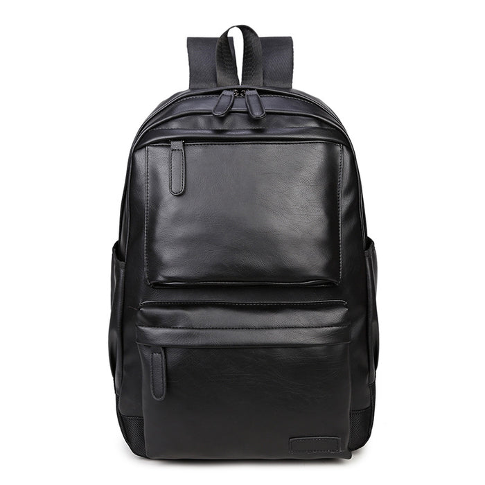 New men's travel bag fashion backpack pu shoulder bag men's casual sports backpack - Blue Force Sports