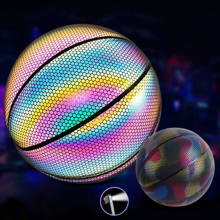 Glowing fluorescent basketball - Blue Force Sports