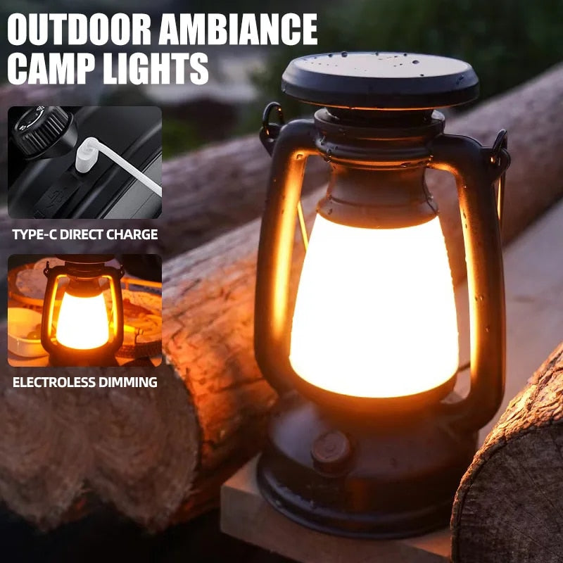 LED-Laterne im Retro-Pferd-Design
