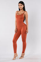 Fashion Sexy Skinny Backless Sling Jumpsuit - Blue Force Sports