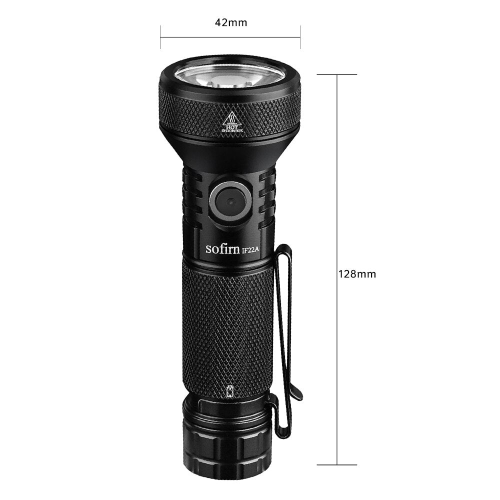 Linterna LED recargable de alta potencia de 2100 lm