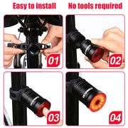 Waterproof night riding warning light - Blue Force Sports