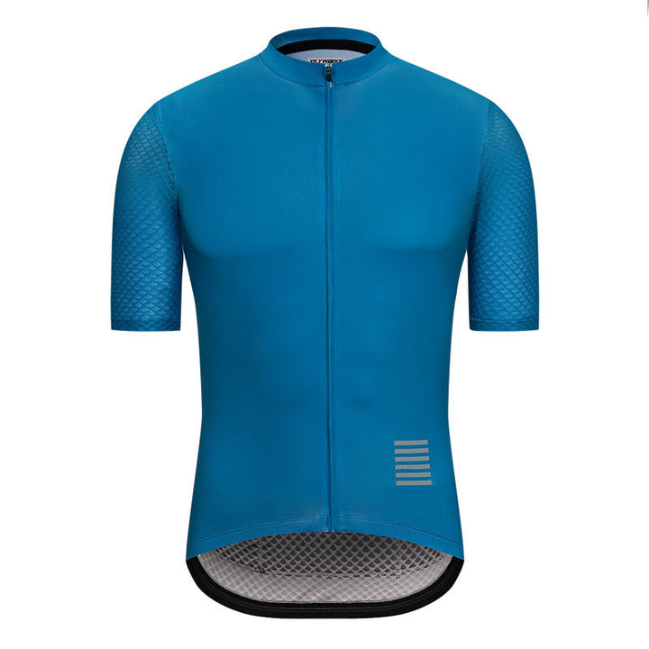 Classic Bicycle Summer New Short-sleeved Cycling Jersey - Blue Force Sports