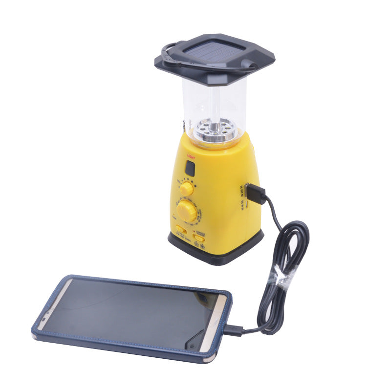 Solar Hand-cranked Multifunctional Emergency Light - Blue Force Sports