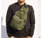 Hot Style Canvas Riding Pack Camouflage Field Sports Small Chest Bag Single Shoulder Oblique Cross Outdoor Tactical Package. - Blue Force Sports