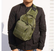 Hot Style Canvas Riding Pack Camouflage Field Sports Small Chest Bag Single Shoulder Oblique Cross Outdoor Tactical Package. - Blue Force Sports