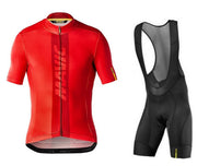 Mavic short-sleeved bib cycling jersey suit - Blue Force Sports
