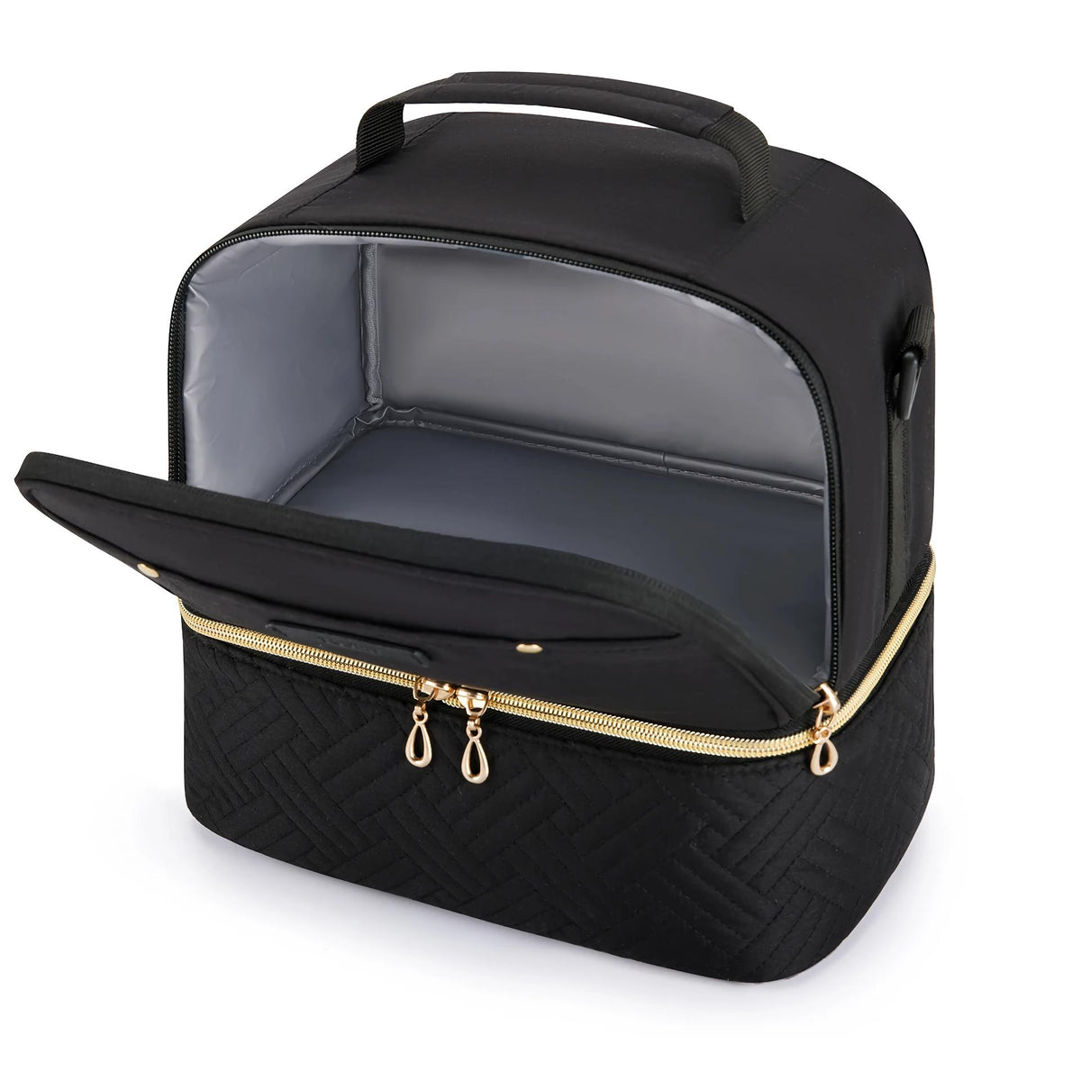 Bolsa térmica para almuerzo de dos pisos